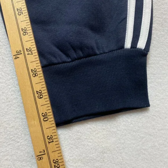 Adidas Jogger Womens XL Dark Blue Essentials Fleece 3-Stripes Sweat Pants NWT - Picture 6 of 9